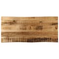Miniatyrbillede 1 af 9: bordplade 90x40x2,5 cm naturlig kant massivt ru mangotræ