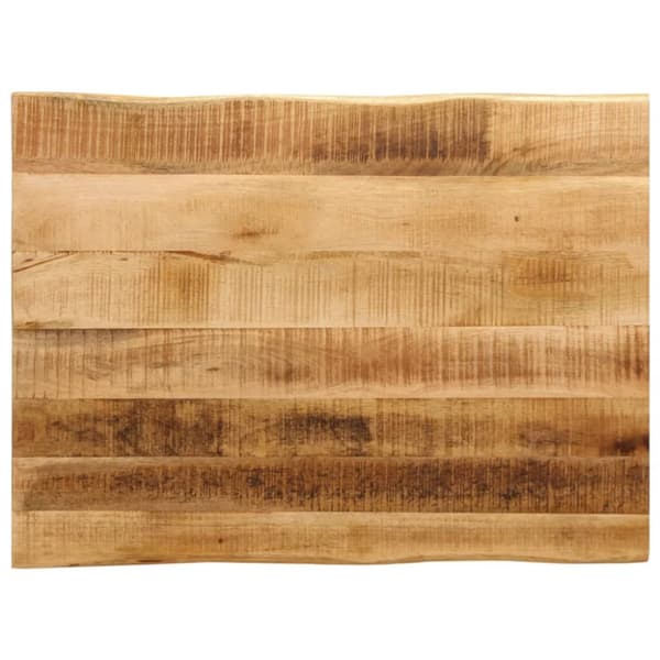 Pöytälevy elävä reuna 70x60x2,5 cm täysi karkea mangopuu