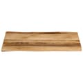 Miniatyrbillede 3 af 9: bordplade 80x60x3,8 cm naturlig kant massivt ru mangotræ