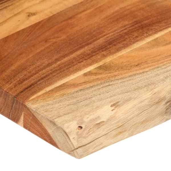 Bordsskiva 140x60x2,5 cm rektangulär massiv akacia levande kant