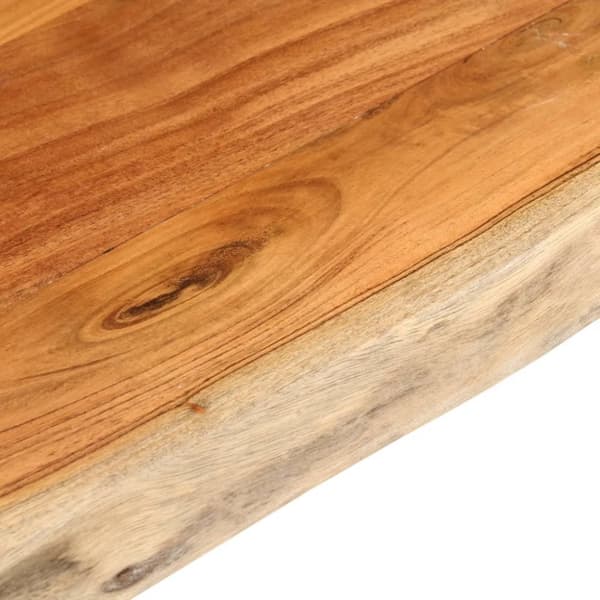 Bordsskiva 140x60x2,5 cm rektangulär massiv akacia levande kant