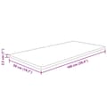 Miniatyrbillede 4 af 4: bordplade til badeværelse 100x50x2,5 cm massivt træ ubehandlet