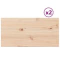 Miniatyrbild 2 av 10: Bordsskivor 2 st 70x35x1,7 cm rektangulär massiv furu