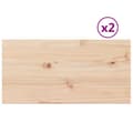 Miniatyrbillede 2 af 10: bordplader 2 stk. 60x30x2,5 cm rektangulær massivt fyrretræ