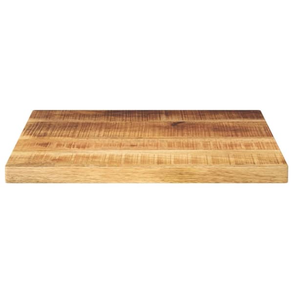 Bordsskiva 60x60x2,5 cm fyrkantig massivt grovt mangoträ