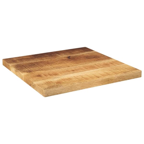 Bordsskiva 60x60x2,5 cm fyrkantig massivt grovt mangoträ
