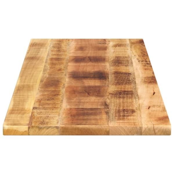 Bordsskiva 140x60x2,5 cm rektangulär massivt grovt mangoträ
