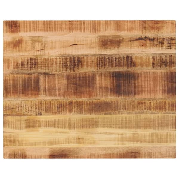 Pöytälevy 90x80x2,5 cm suorakaide karkea täysi mangopuu