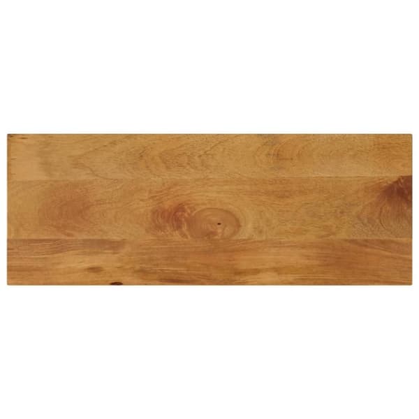 vidaXL Pöytälevy 90x30x3,8 cm suorakaide karkea täysi mangopuu