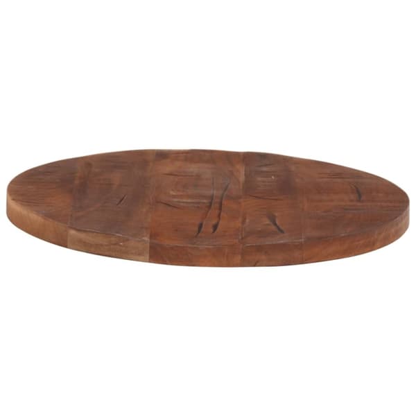vidaXL Bordplate Ø 40x3,8 cm rund gjenvunnet heltre