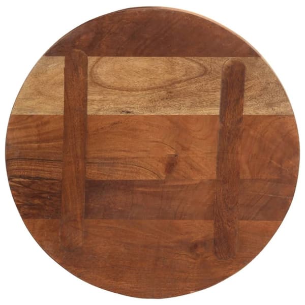 vidaXL Bordplate Ø 40x3,8 cm rund gjenvunnet heltre