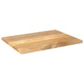 Miniatyrbillede 2 af 9: vidaXL bordplade 80x70x3,8 cm rektangulær massivt mangotræ