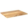 Miniatyrbillede 2 af 9: vidaXL bordplade 90x60x3,8 cm rektangulær massivt mangotræ