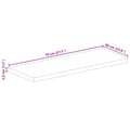 Miniatyrbilde 9 av 9: vidaXL Bordplate 70x60x3,8 cm rektangulær heltre mango