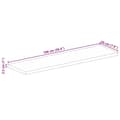 Miniatyrbilde 9 av 9: vidaXL Bordplate 100x20x2,5 cm rektangulær heltre mango