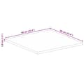 Miniatyrbilde 9 av 9: vidaXL Bordplate 90x90x3,8 cm firkantet heltre mango
