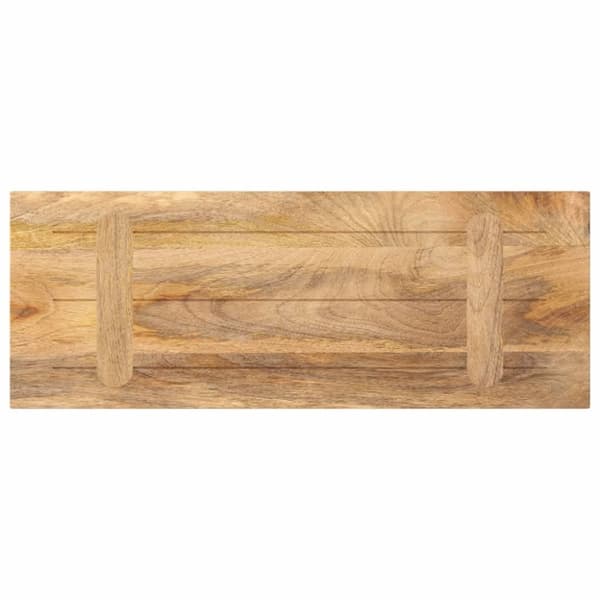vidaXL Pöytälevy 70x40x2,5 cm suorakaide karkea täysi mangopuu