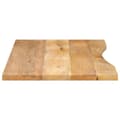 Miniatyrbilde 4 av 8: vidaXL Skrivebordsplate med kurve 110x60x2,5 cm heltre grovt mangotre