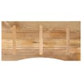 Pikkukuva 5 / 8: vidaXL Pöytälevy kaarella 110x50x2,5 cm ovaali täysi karkea mangopuu