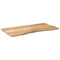 Pikkukuva 2 / 8: vidaXL Pöytälevy kaarella 110x50x2,5 cm ovaali täysi karkea mangopuu