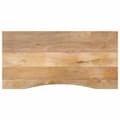 Pikkukuva 1 / 8: vidaXL Pöytälevy kaarella 110x50x2,5 cm ovaali täysi karkea mangopuu