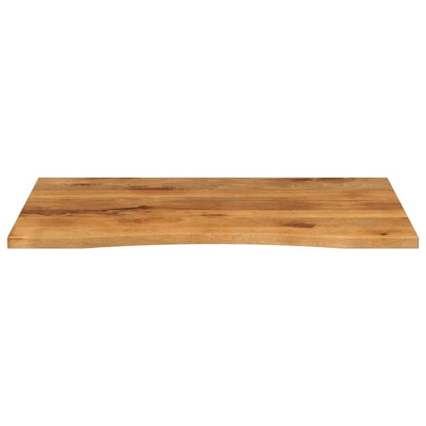 vidaXL Skrivebordsplate med kurve 110x80x2,5 cm heltre grovt mangotre