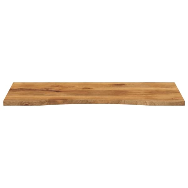vidaXL bordplade med kurvet form 120x60x2,5 cm ru massivt mangotræ