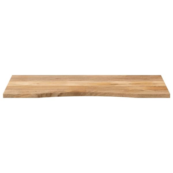 vidaXL Pöytälevy kaarella 120x50x2,5 cm täysi karkea mangopuu