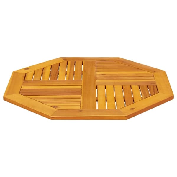 vidaXL pöytälevy 80x80x2,2 cm kahdeksankulmainen massiivipuu akaasia
