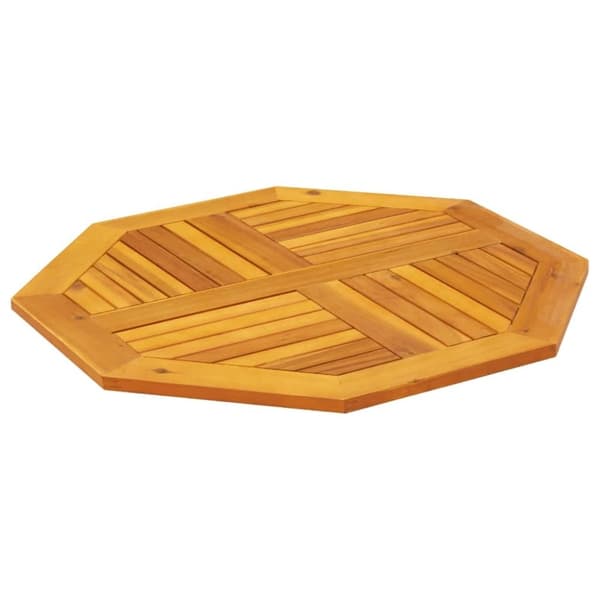 vidaXL pöytälevy 80x80x2,2 cm kahdeksankulmainen massiivipuu akaasia