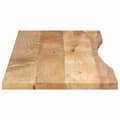 Miniatyrbilde 4 av 8: vidaXL Skrivebordsplate med kurve 160x50x2,5 cm heltre grovt mangotre