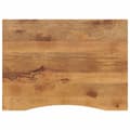 Miniatyrbilde 1 av 8: vidaXL Skrivebordsplate med kurve 100x80x2,5 cm heltre grovt mangotre