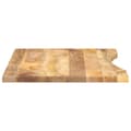 Miniatyrbilde 4 av 8: vidaXL Skrivebordsplate med kurve 80x60x2,5 cm heltre grovt mangotre