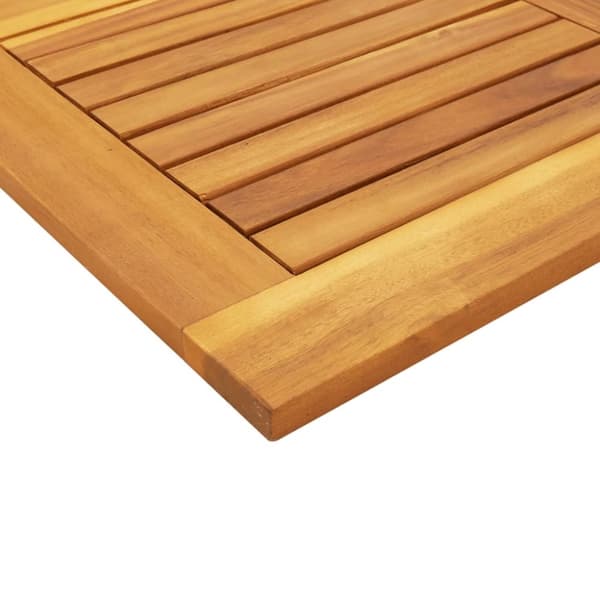 vidaXL Pöytälevy 90x90x2,2 cm neliö täysi akasiapuu