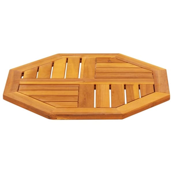 vidaXL Pöytälevy 50x50x2 cm Kahdeksankulmainen massiivipuu akaasia