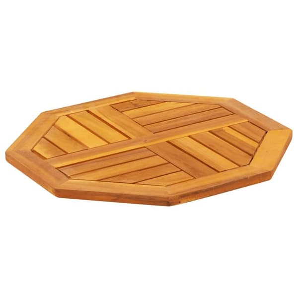 vidaXL Pöytälevy 50x50x2 cm Kahdeksankulmainen massiivipuu akaasia