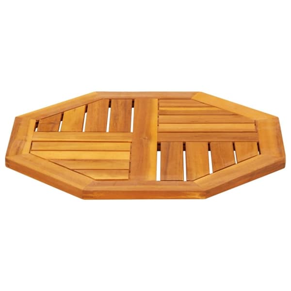 vidaXL Pöytälevy 50x50x2 cm Kahdeksankulmainen massiivipuu akaasia
