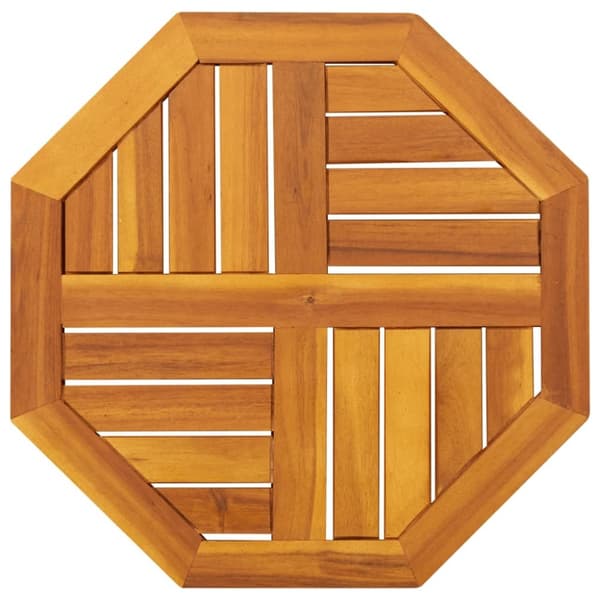 vidaXL Pöytälevy 50x50x2 cm Kahdeksankulmainen massiivipuu akaasia