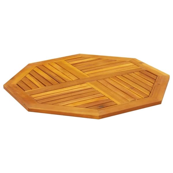 vidaXL bordplade 90x90x2,2 cm ottekantet massivt akacietræ