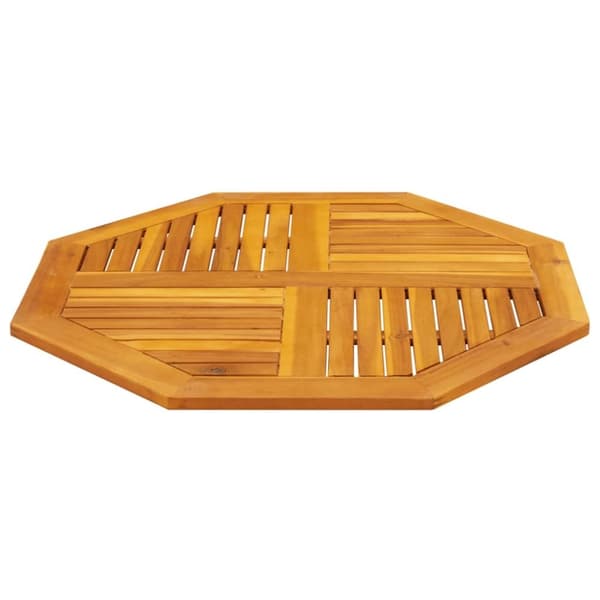 vidaXL bordplade 90x90x2,2 cm ottekantet massivt akacietræ