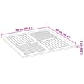 Miniatyrbilde 9 av 9: vidaXL Bordplate 90x90x2,2 cm firkantet heltre akasie
