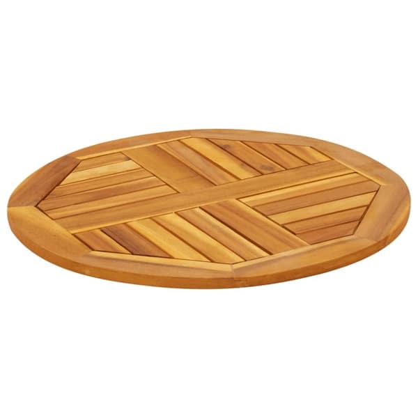 vidaXL Bordplate Ø60x2 cm rund heltre akasie