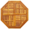 Miniatyrbilde 6 av 8: vidaXL Bordplate 80x80x2,2 cm åttekantet heltre akasie