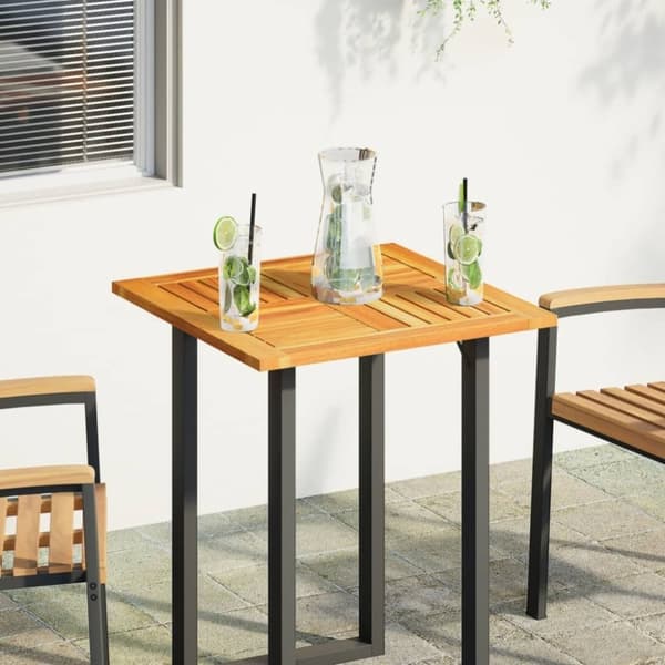 vidaXL Pöytälevy 60x60x2 cm neliö täysi akasiapuu
