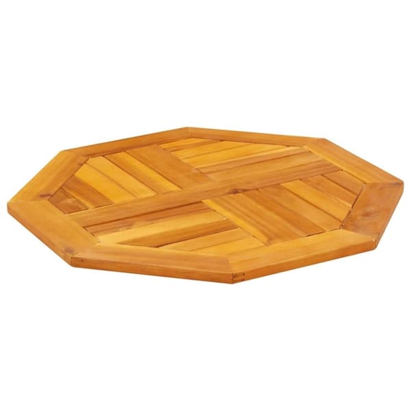 vidaXL Bordplate 60x60x2 cm åttekantet heltre akasie