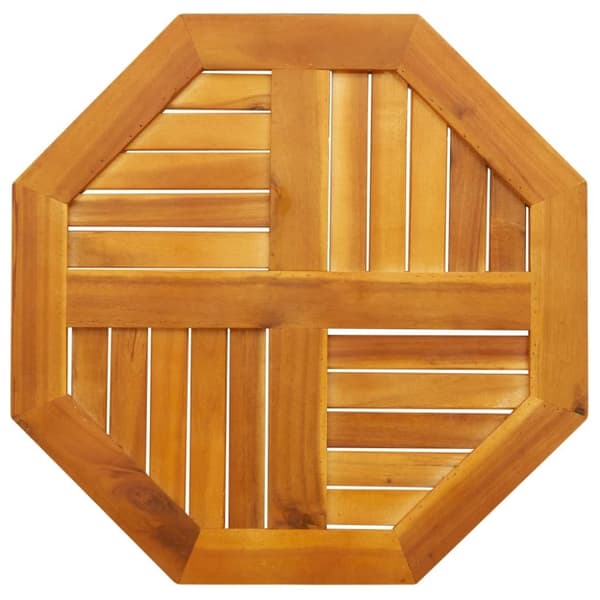 vidaXL Bordplate 60x60x2 cm åttekantet heltre akasie