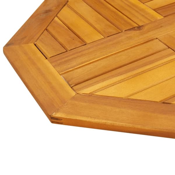 vidaXL Bordplate 60x60x2 cm åttekantet heltre akasie