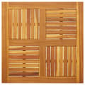 Miniatyrbilde 3 av 9: vidaXL Bordplate 80x80x2,2 cm firkantet heltre akasie