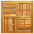 Miniatyrbilde 7 av 9: vidaXL Bordplate 80x80x2,2 cm firkantet heltre akasie