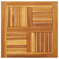 Miniatyrbilde 3 av 9: vidaXL Bordplate 60x60x2 cm firkantet heltre akasie